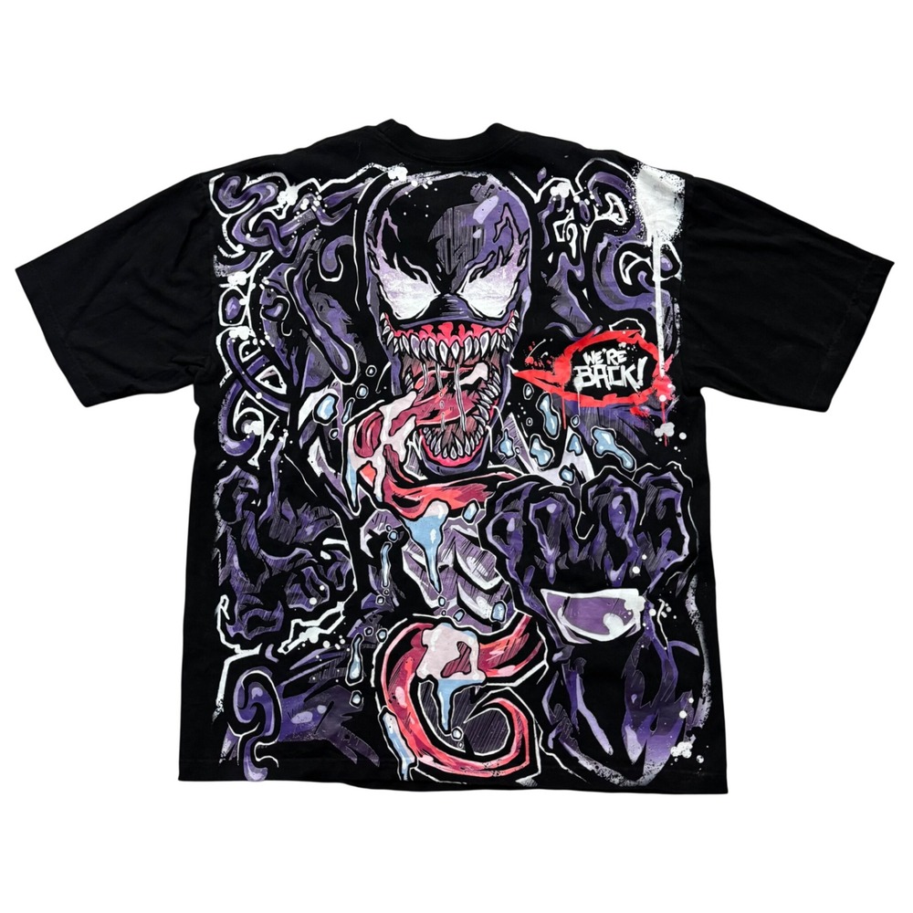 Villains Only Venom Graphic T-Shirt Tee Black Streetwear Marvel We're Back XL